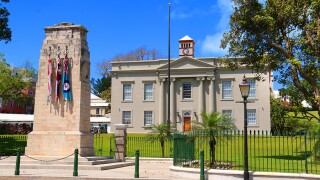 Senate of Bermuda or Cabinet Office, part of the parliment of Bermuda in Hamilton.jpg