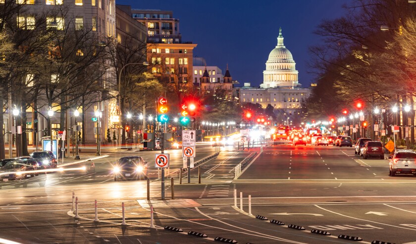 US Capitol Building Sunset