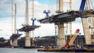 Construction of the Queensferry Crossing over the Firth of Forth