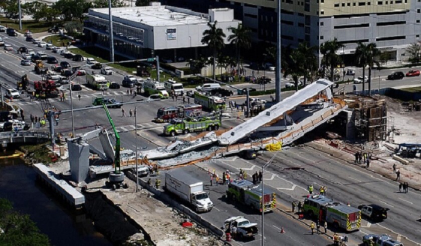 Feds are investigating cracks in collapsed Miami bridge
