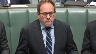 Canberra, Australia. 26th Aug, 2025. Assistant Treasurer Daniel Mulino during Question Time in the House of Representatives at Parliament House in Canberra, Tuesday, August 26, 2025. (AAP Image/Mick Tsikas) NO ARCHIVING Credit: Australian Associated Press