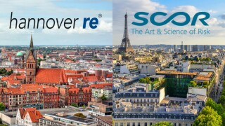 Hannover Re and Scor logos hanover paris.jpg