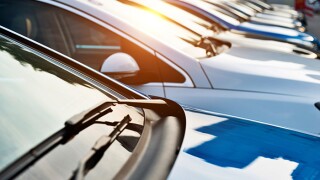 New cars parking at dealership