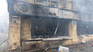 Kyiv, Ukraine. 02nd Mar, 2022. View of a civilian sports club gym and sporting goods store damaged following a Russian shelling attack on the city of Kyiv as Russian forces launch full-scale invasion of Ukraine since February 24th. Credit: SOPA Images Lim