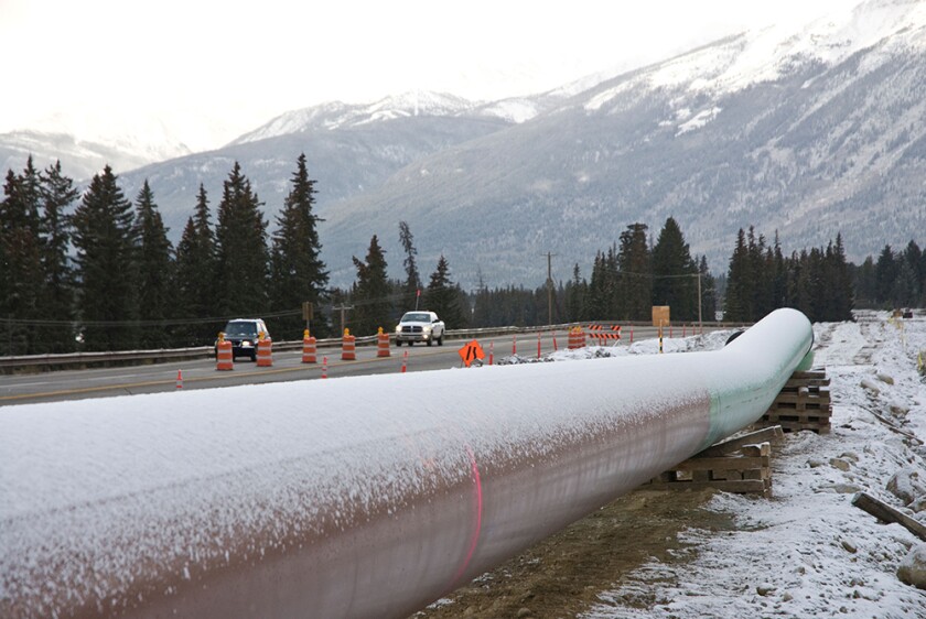Construction of the Trans-Mountain pipeline