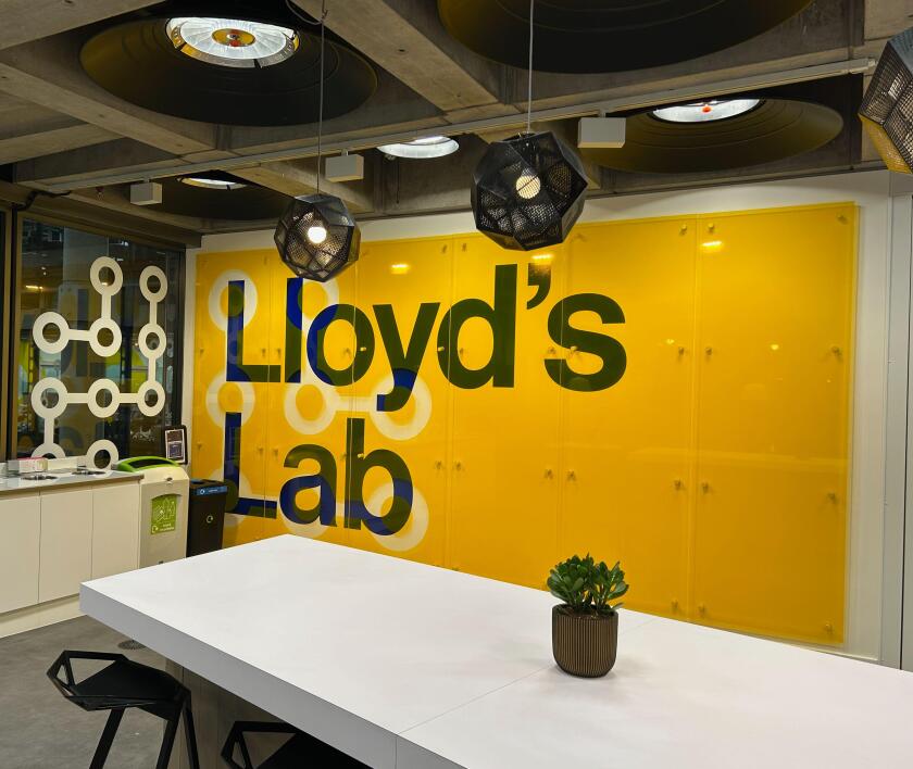 Lloyd's Lab, a business accelerator within the Lloyd's of London insurance building, London