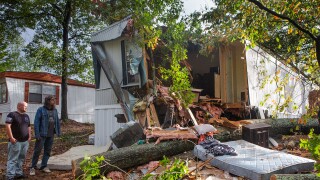 Hurricane Zeta damage