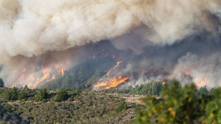 CA: California wild fire started by lightning