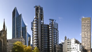 Tall structural London buildings financial district Lloyds building.jpg
