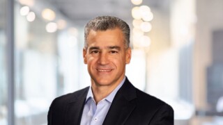 Abstract blurred office interior background