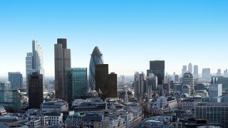 Finance in the City of London and Canary Wharf