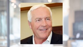 Abstract blurred office interior background