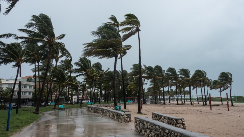Storm at the beach