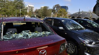 HAIL STORM PARLIAMENT HOUSE CANBERRA