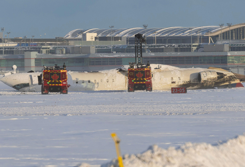 ALAMY Delta Air Lines plane toronto crash toronto canada february 2025.png