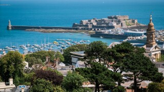 Saint Peter Port, viewed from Elizabeth Tower