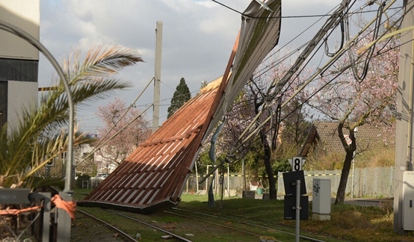 Storm Depression Eberhard in Baden-Württemberg