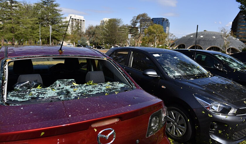 HAIL STORM PARLIAMENT HOUSE CANBERRA
