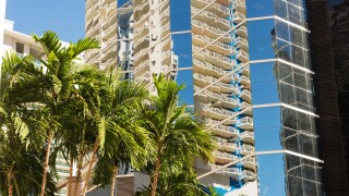 Glass Corporate Office Building Exterior in the Brickell Financial District of Miami Florida.jpg