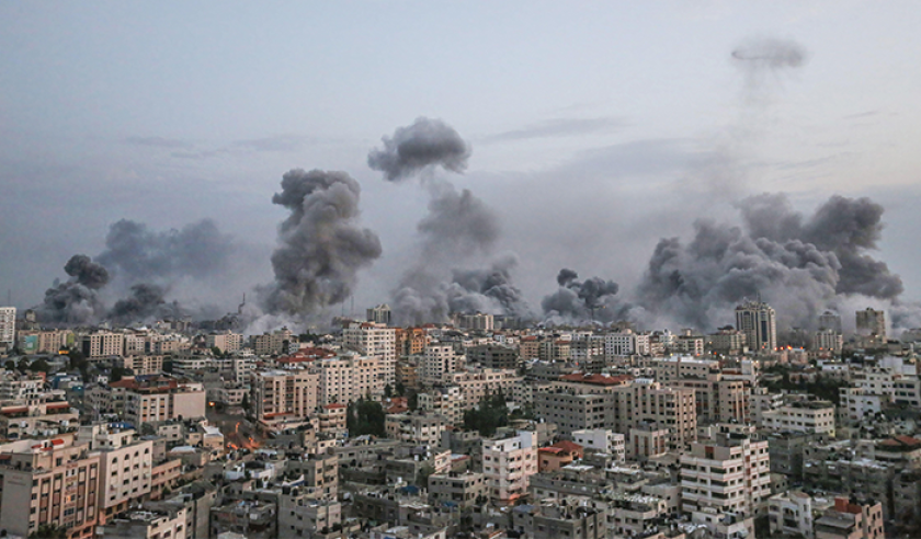 ALAMY Israel Palestine israeli strike on Gaza October 2023.png