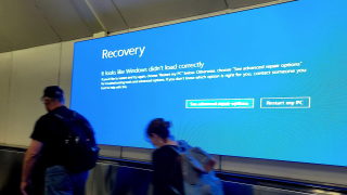 ALAMY washington microsoft error message Dulles airport july 2024 crowdstrike.png