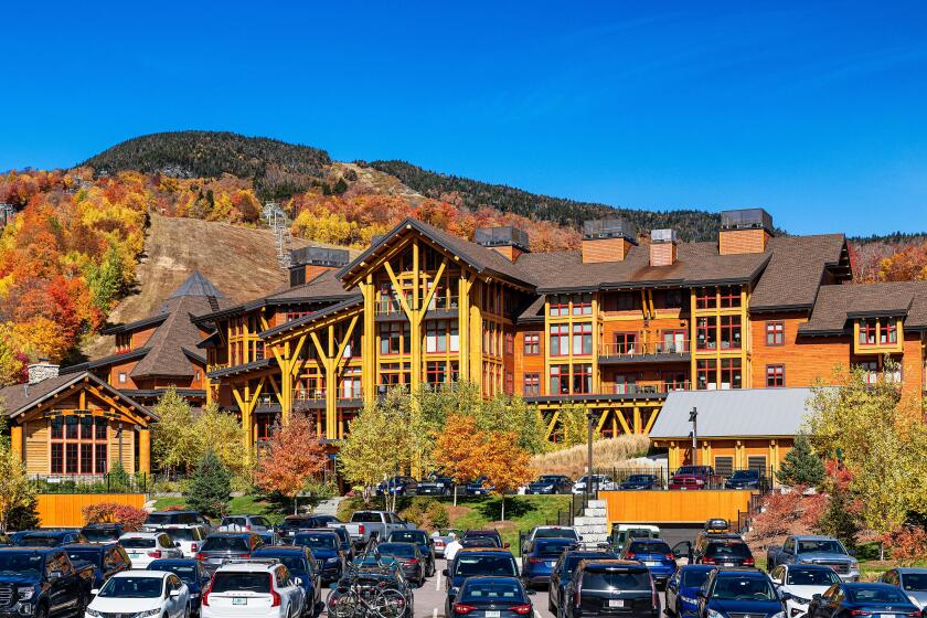 The Lodge at Spruce Peak ski resort in Vermont.