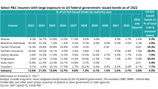 Select P&C insurers with large exposure to US federal government issued bonds as of 2022 override.png