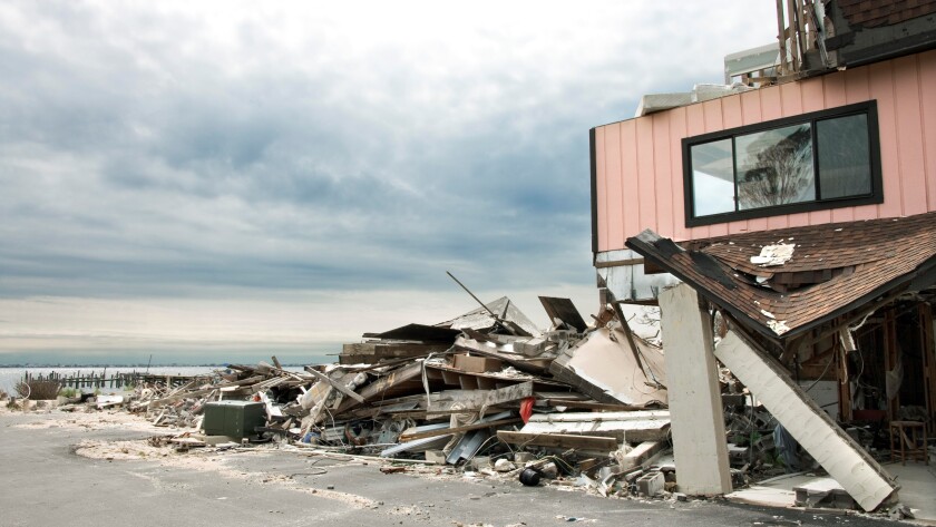 Hurricane damage