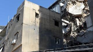 Beirut. 31st July, 2024. This photo taken on July 31, 2024 shows the ruined buildings after an Israeli airstrike on a position near the Shura Council of Hezbollah in Dahieh, a southern suburb of Beirut, Lebanon. Hezbollah said Wednesday that civil defense