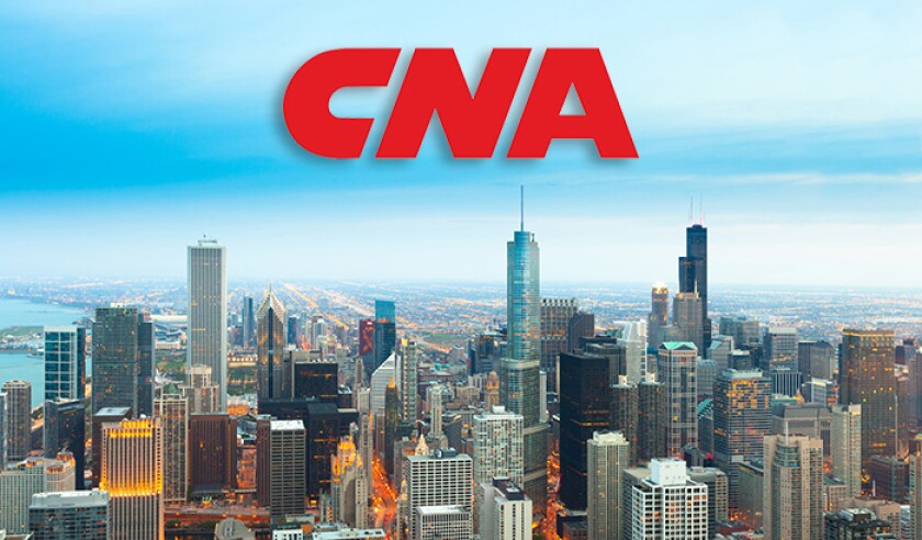 Aerial view of downtown Chicago
