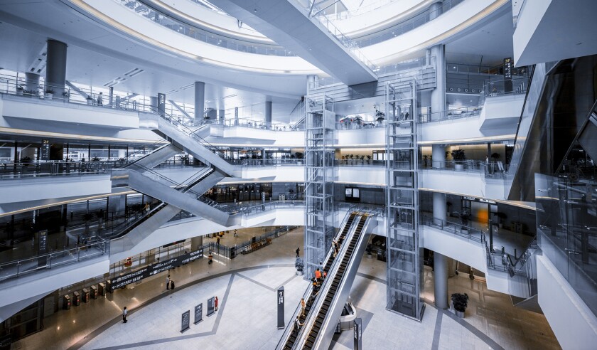 modern shopping mall
