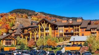 The Lodge at Spruce Peak ski resort in Vermont.