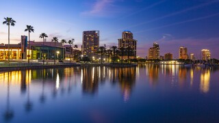 St. Petersburg, Florida At Night
