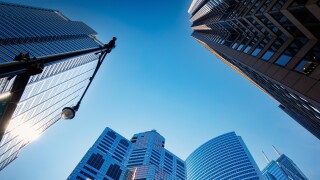 North Wacker in Chicago. 155 North Wacker, left, is home to Ryan Specialty, SOMPO, Broker's Risk/Risk Strategies