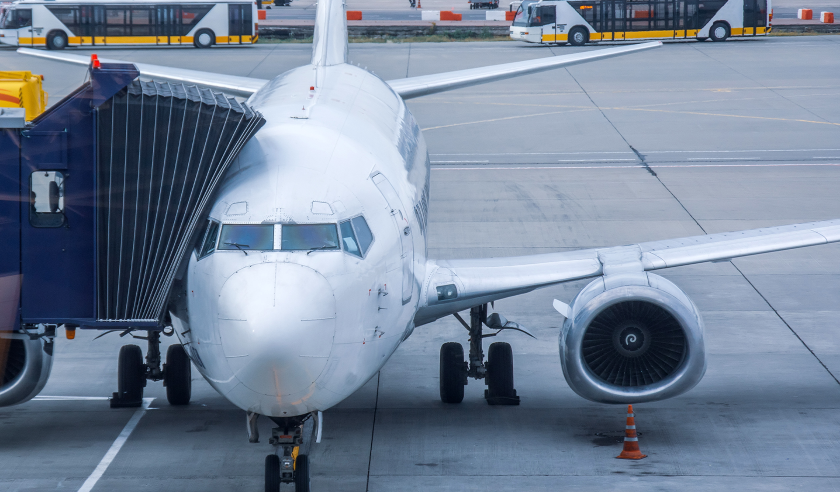 airplane at airport aerospace aviation.png