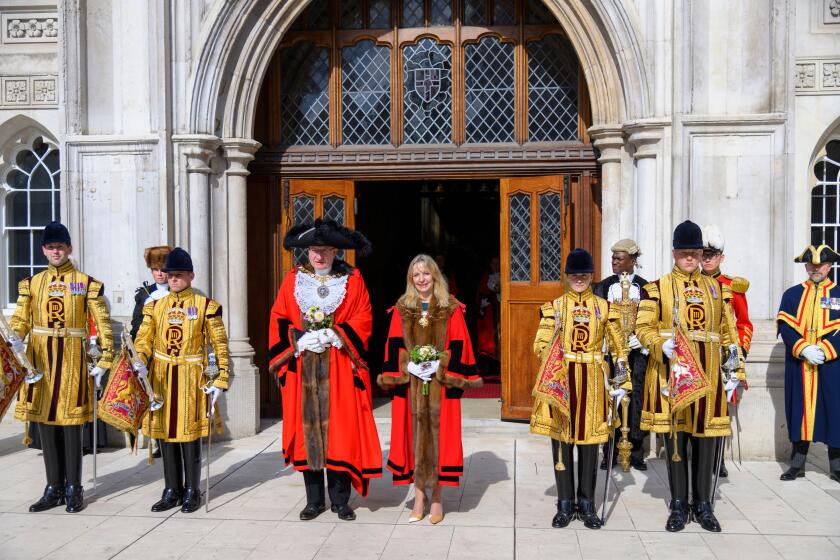 29/09/2025. London, UK
Alderwoman Dame Susan Langley DBE (standing next to 696th Lord Mayor Alderman Alastair King DL) has been elected as the 697th Lord Mayor of the City of London at a ceremony at Guildhall today. Photo credit: Ray Tang