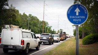 hurricane evacuation route sign cars stalled.jpg