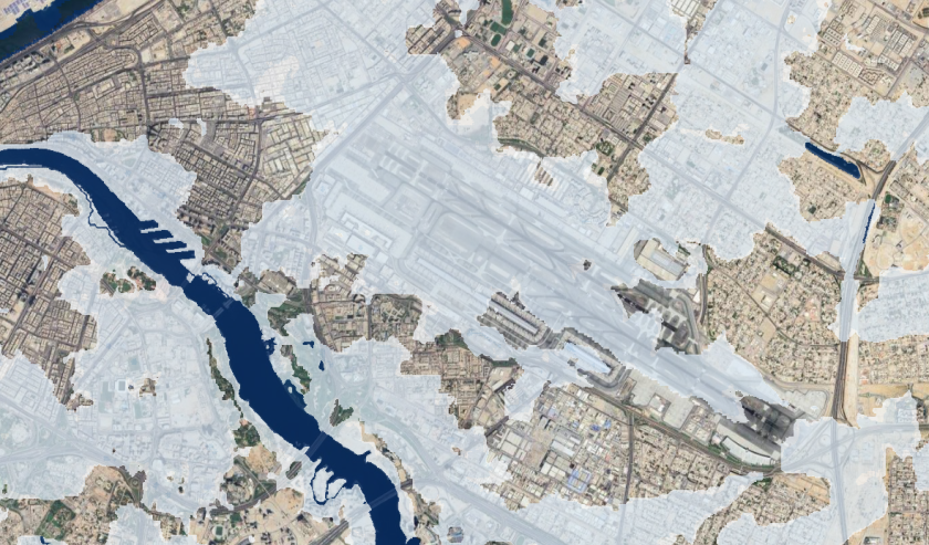 Persian Gulf flooding Dubai Airport area apr2024.png