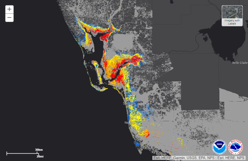 Hurricane Ian heat map.png