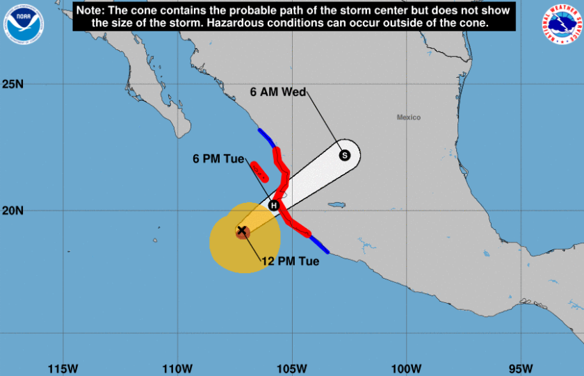 Hurricane Lidia NHC