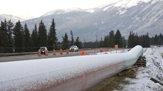 Construction of the Trans-Mountain pipeline