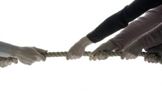 Tug of war, rope, detail, hands,