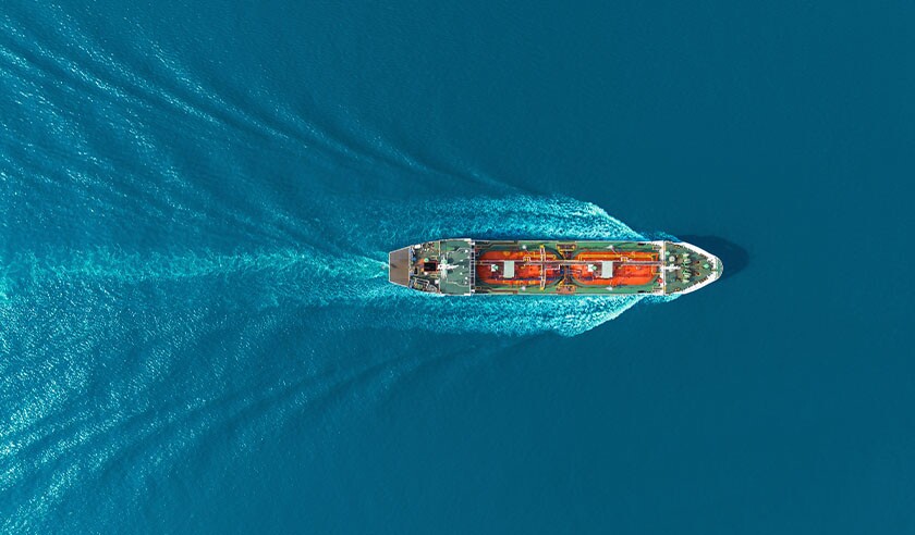 Aerial top view Oil ship tanker carier oil from refinery on the sea marine energy.jpg