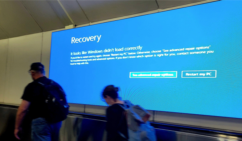 ALAMY washington microsoft error message Dulles airport july 2024 crowdstrike.png
