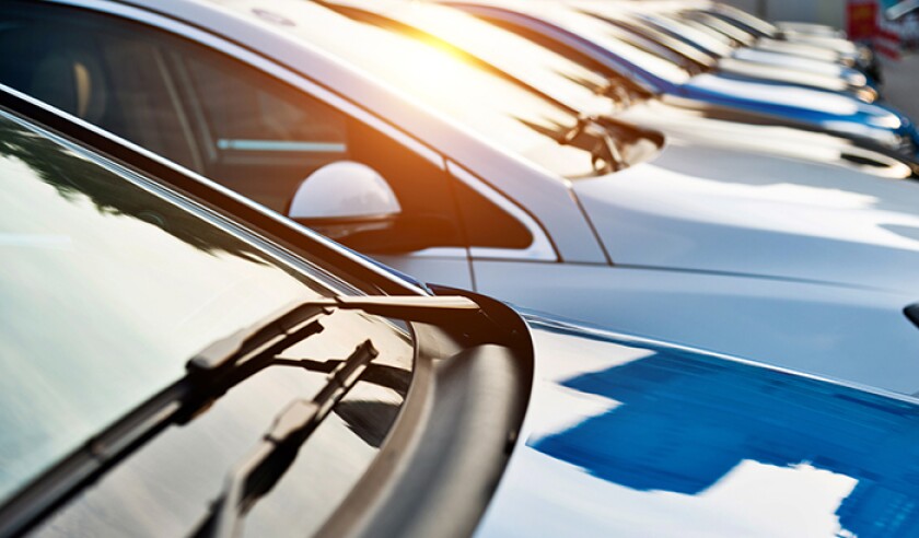 New cars parking at dealership
