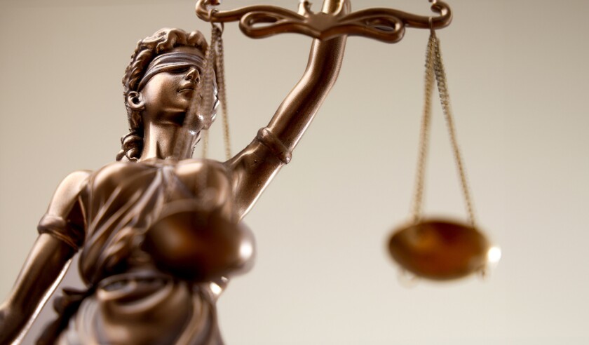 The Statue of justice, legal law concept image