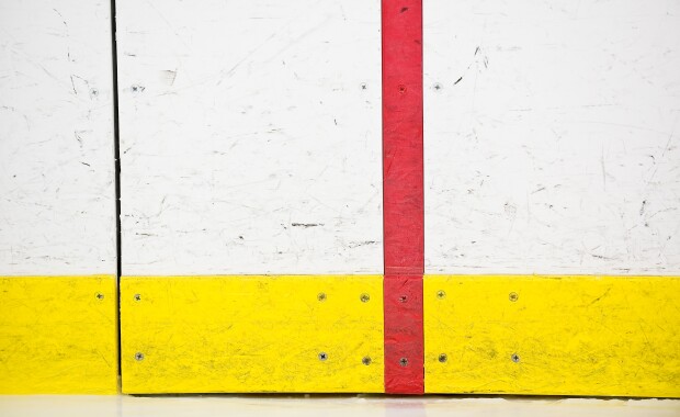 Ice Hockey Penalty Box closeup